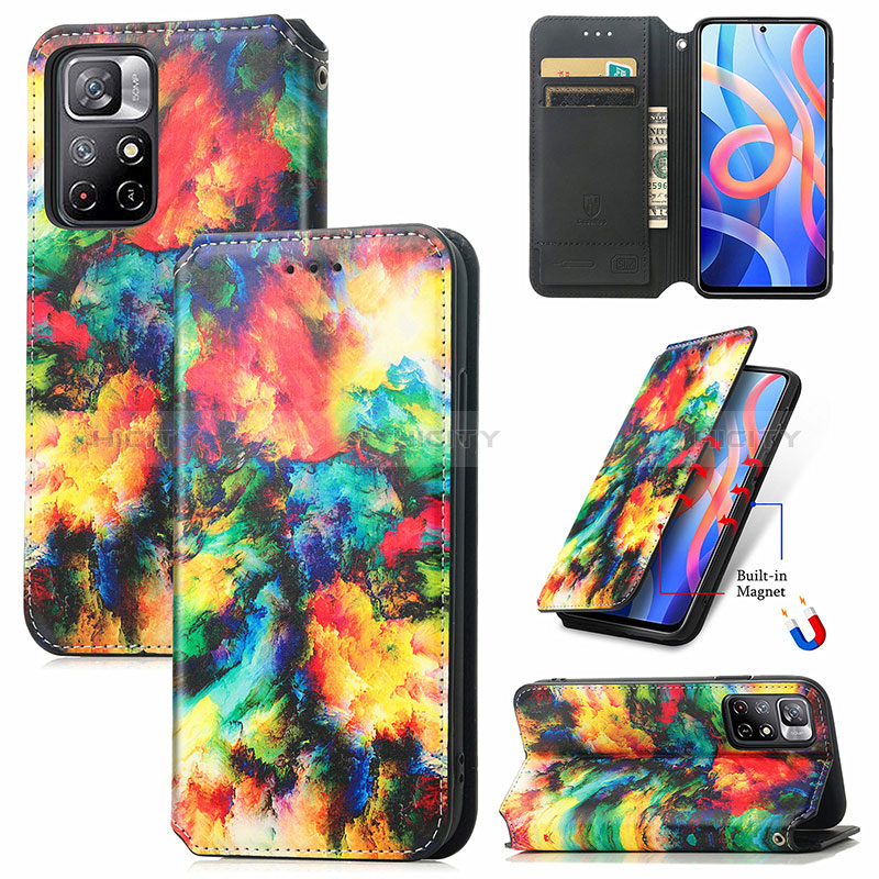 Coque Portefeuille Motif Fantaisie Livre Cuir Etui Clapet S02D pour Xiaomi Redmi Note 11 5G Plus