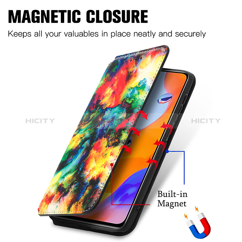 Coque Portefeuille Motif Fantaisie Livre Cuir Etui Clapet S02D pour Xiaomi Redmi Note 11 Pro 4G Plus