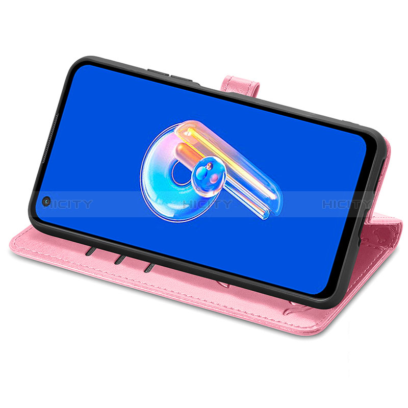 Coque Portefeuille Motif Fantaisie Livre Cuir Etui Clapet S03D pour Asus Zenfone 9 Plus