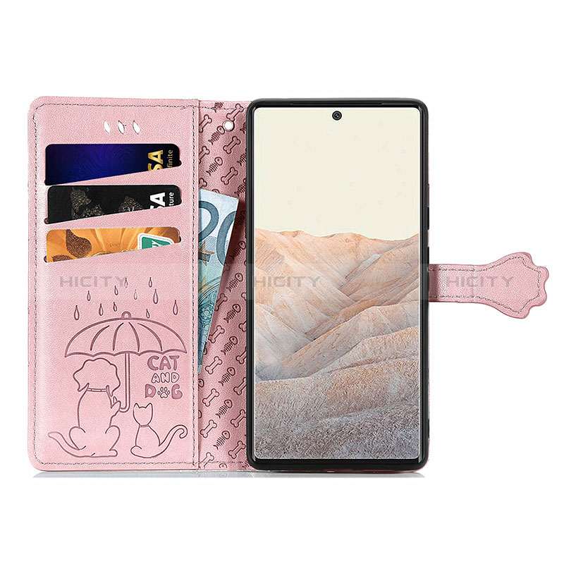 Coque Portefeuille Motif Fantaisie Livre Cuir Etui Clapet S03D pour Google Pixel 6 Pro 5G Plus