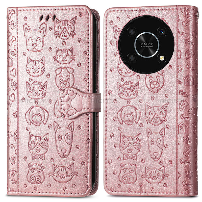 Coque Portefeuille Motif Fantaisie Livre Cuir Etui Clapet S03D pour Huawei Enjoy 50 Pro Plus