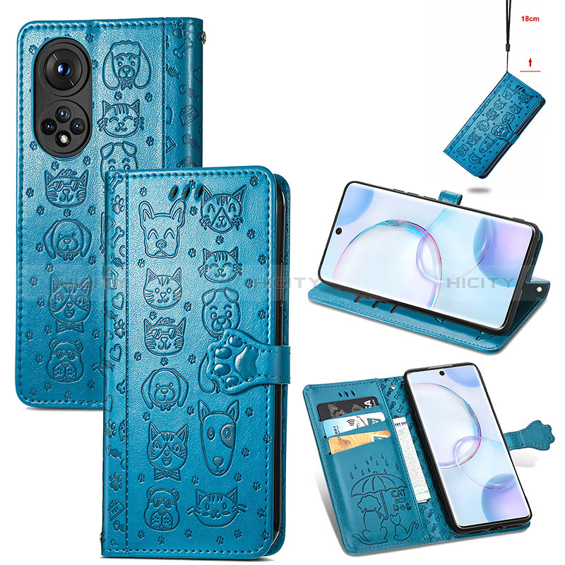 Coque Portefeuille Motif Fantaisie Livre Cuir Etui Clapet S03D pour Huawei Honor 50 5G Plus