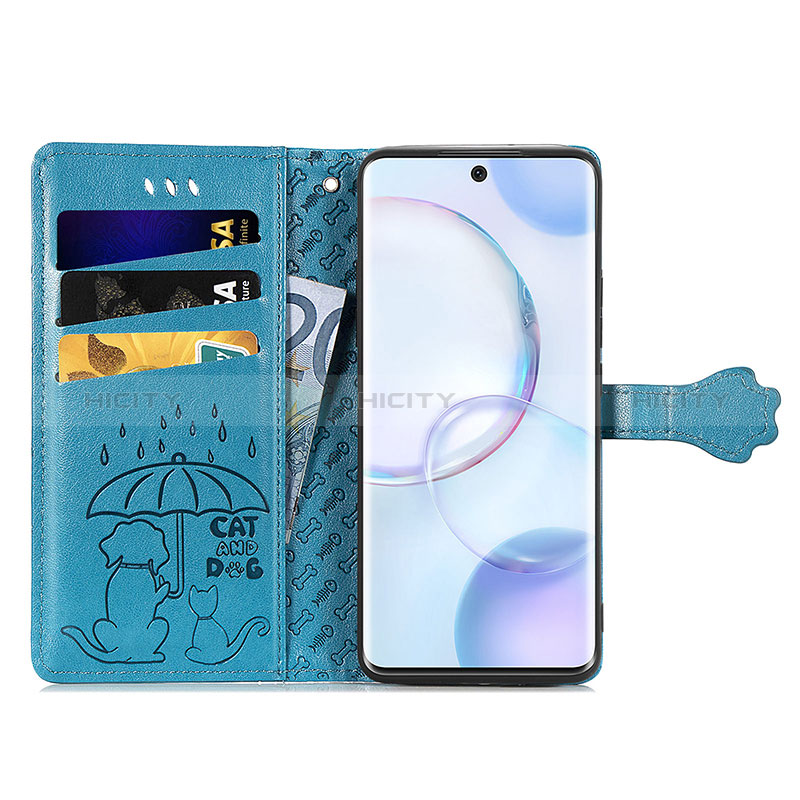 Coque Portefeuille Motif Fantaisie Livre Cuir Etui Clapet S03D pour Huawei Honor 50 5G Plus