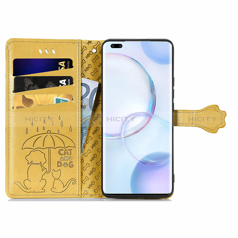 Coque Portefeuille Motif Fantaisie Livre Cuir Etui Clapet S03D pour Huawei Honor 50 Pro 5G Plus