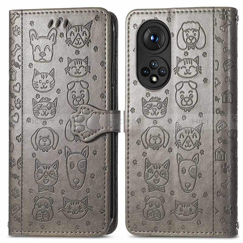 Coque Portefeuille Motif Fantaisie Livre Cuir Etui Clapet S03D pour Huawei Honor 50 Pro 5G Plus