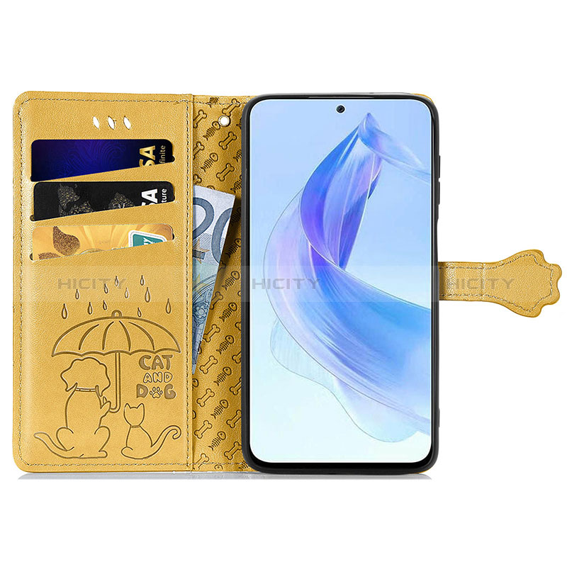 Coque Portefeuille Motif Fantaisie Livre Cuir Etui Clapet S03D pour Huawei Honor 90 Lite 5G Plus