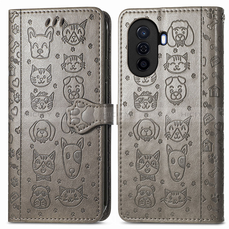 Coque Portefeuille Motif Fantaisie Livre Cuir Etui Clapet S03D pour Huawei Nova Y70 Plus Plus