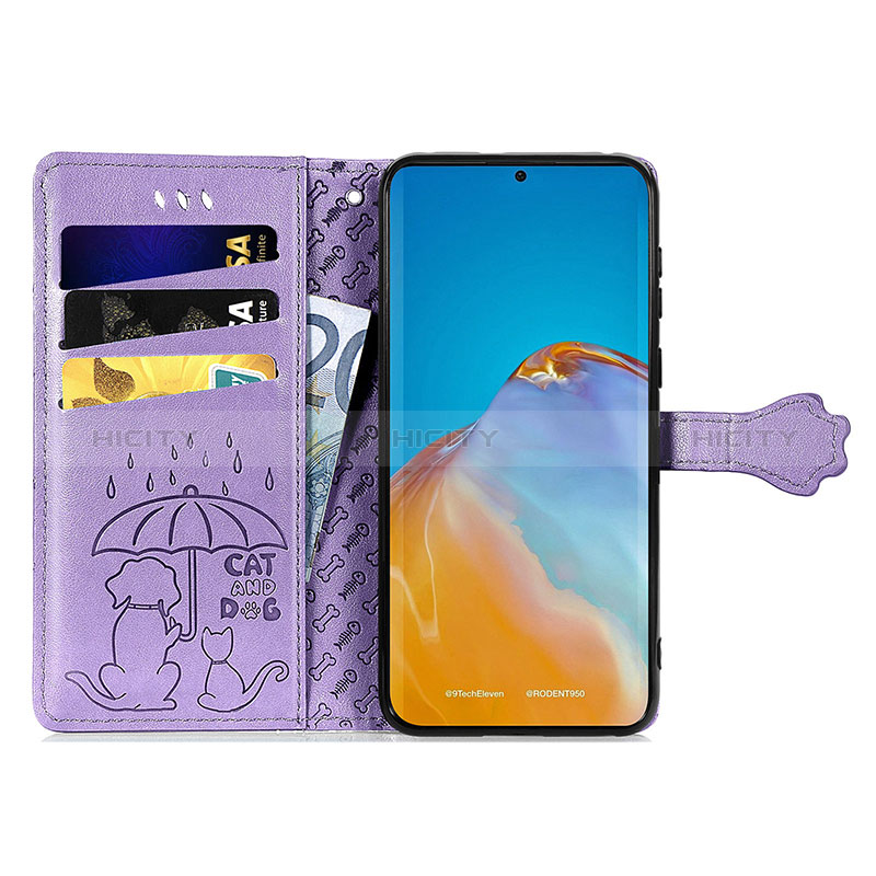 Coque Portefeuille Motif Fantaisie Livre Cuir Etui Clapet S03D pour Huawei P50 Pro Plus