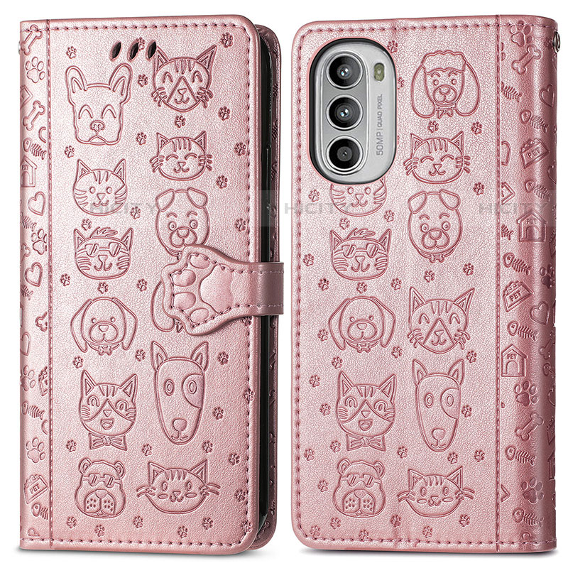 Coque Portefeuille Motif Fantaisie Livre Cuir Etui Clapet S03D pour Motorola Moto Edge (2022) 5G Plus