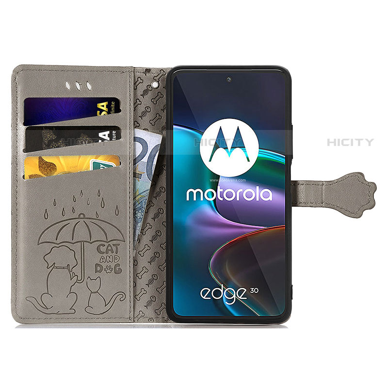 Coque Portefeuille Motif Fantaisie Livre Cuir Etui Clapet S03D pour Motorola Moto Edge 30 5G Plus
