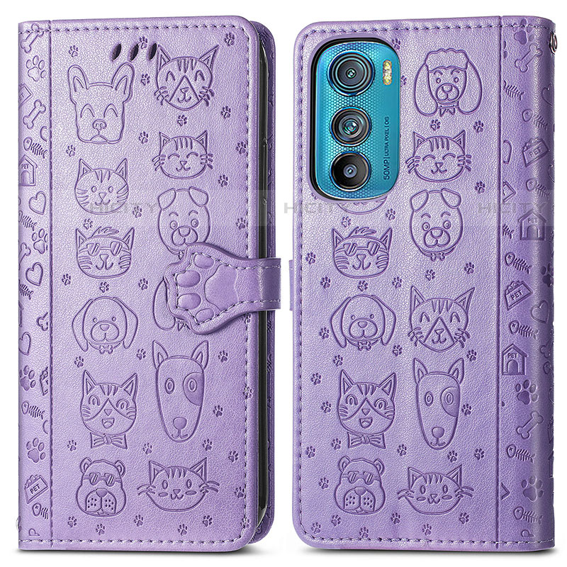 Coque Portefeuille Motif Fantaisie Livre Cuir Etui Clapet S03D pour Motorola Moto Edge 30 5G Plus