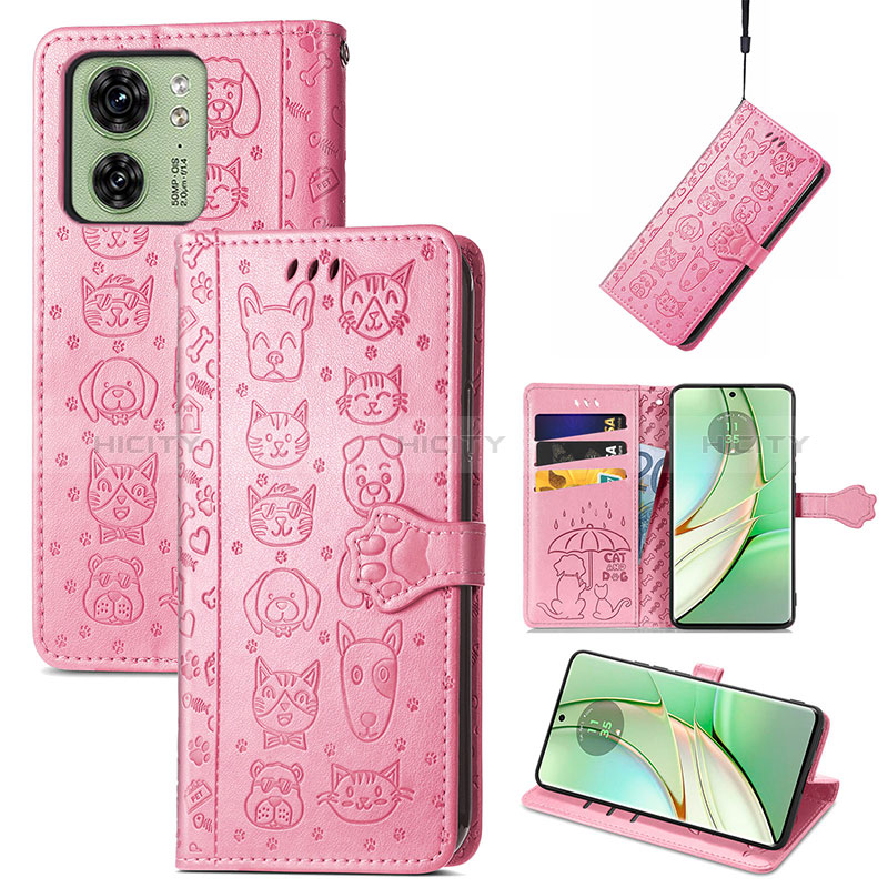 Coque Portefeuille Motif Fantaisie Livre Cuir Etui Clapet S03D pour Motorola Moto Edge 40 5G Plus