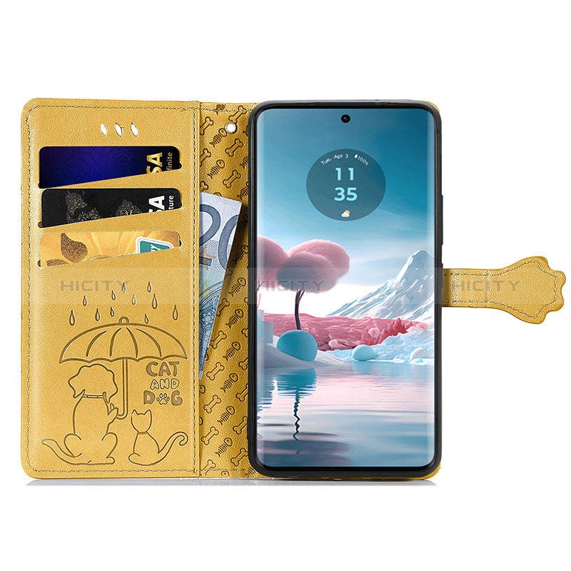 Coque Portefeuille Motif Fantaisie Livre Cuir Etui Clapet S03D pour Motorola Moto Edge 40 Neo 5G Plus