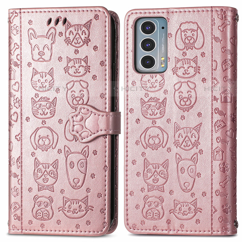 Coque Portefeuille Motif Fantaisie Livre Cuir Etui Clapet S03D pour Motorola Moto Edge Lite 5G Plus