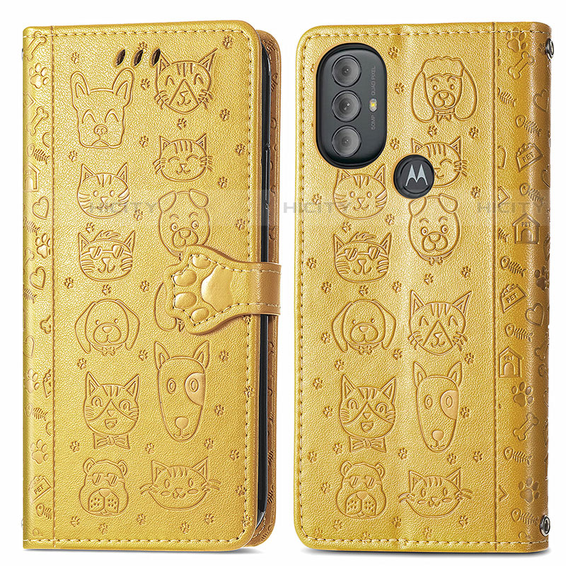 Coque Portefeuille Motif Fantaisie Livre Cuir Etui Clapet S03D pour Motorola Moto G Play Gen 2 Plus