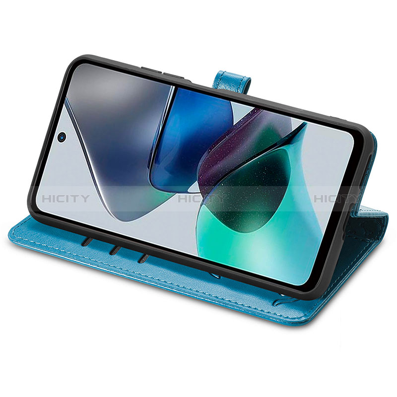 Coque Portefeuille Motif Fantaisie Livre Cuir Etui Clapet S03D pour Motorola Moto G23 Plus