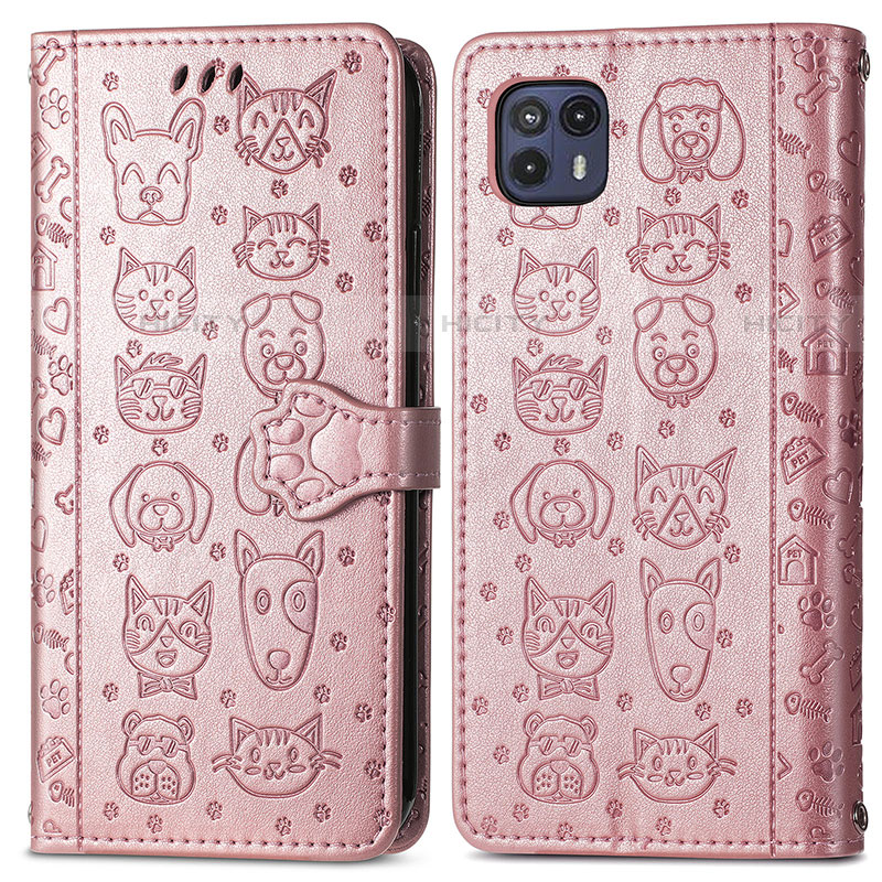 Coque Portefeuille Motif Fantaisie Livre Cuir Etui Clapet S03D pour Motorola Moto G50 5G Plus