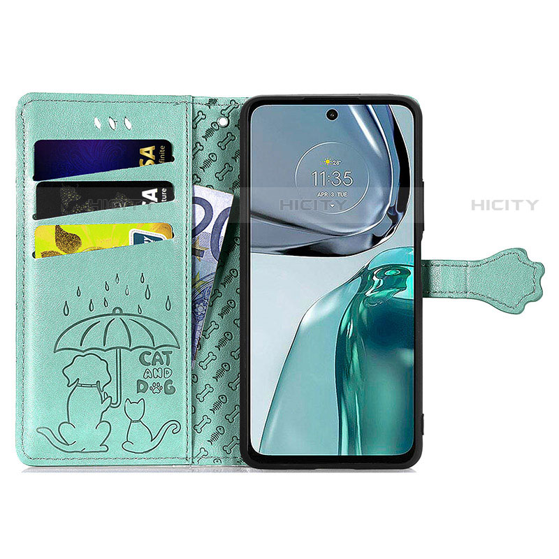 Coque Portefeuille Motif Fantaisie Livre Cuir Etui Clapet S03D pour Motorola Moto G62 5G Plus