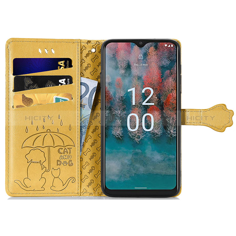 Coque Portefeuille Motif Fantaisie Livre Cuir Etui Clapet S03D pour Nokia C12 Plus