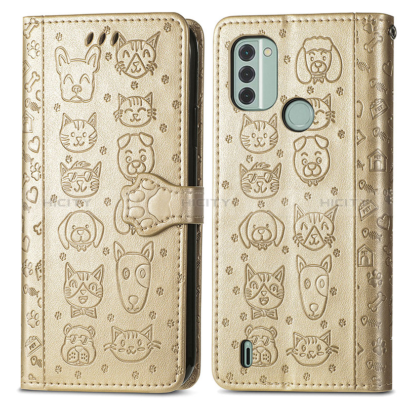 Coque Portefeuille Motif Fantaisie Livre Cuir Etui Clapet S03D pour Nokia C31 Plus