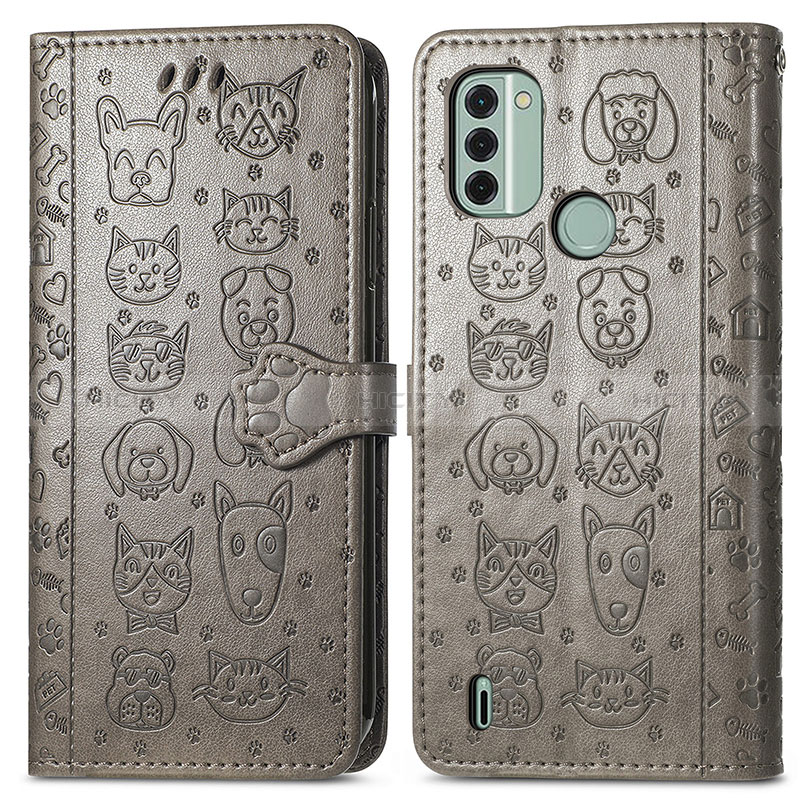 Coque Portefeuille Motif Fantaisie Livre Cuir Etui Clapet S03D pour Nokia C31 Plus