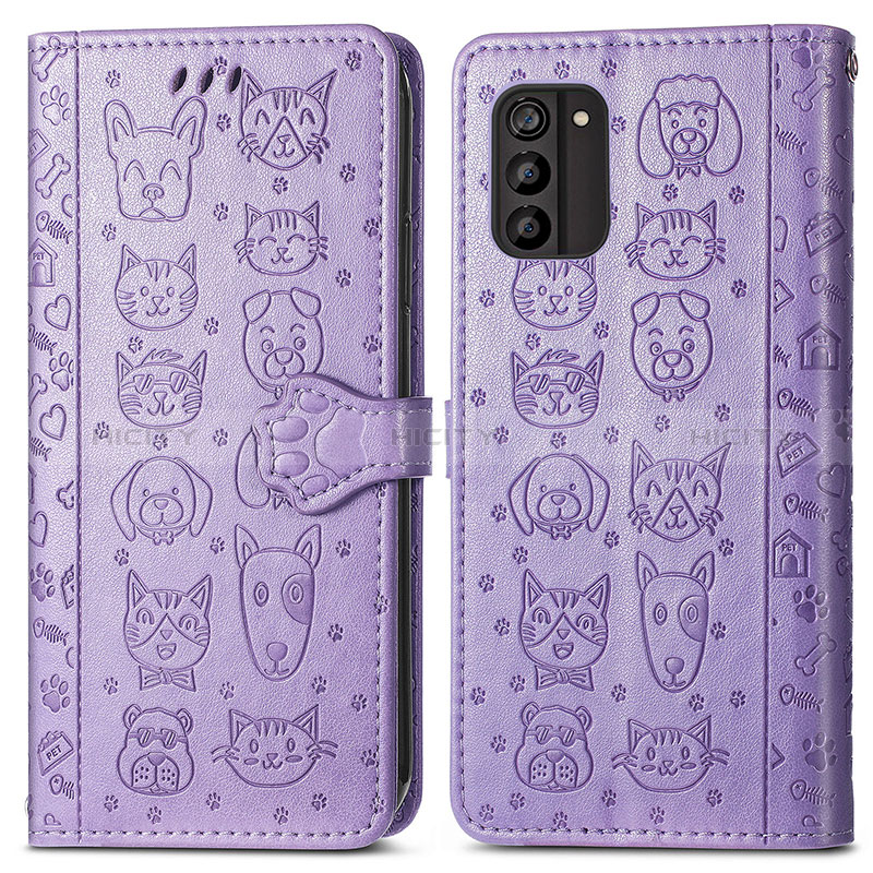 Coque Portefeuille Motif Fantaisie Livre Cuir Etui Clapet S03D pour Nokia G100 Plus