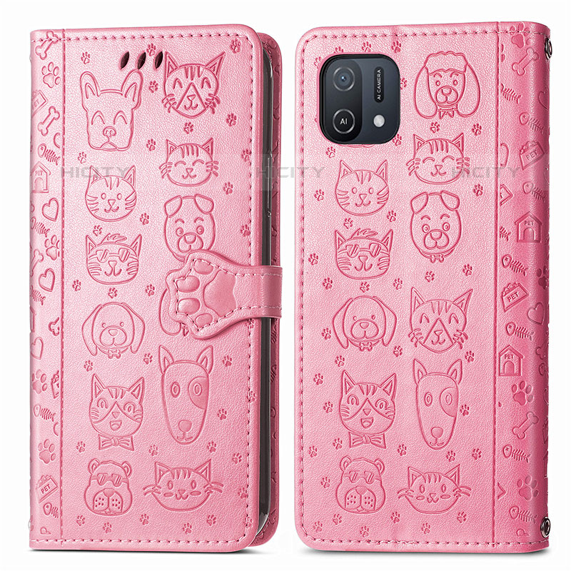 Coque Portefeuille Motif Fantaisie Livre Cuir Etui Clapet S03D pour Oppo A16K Plus