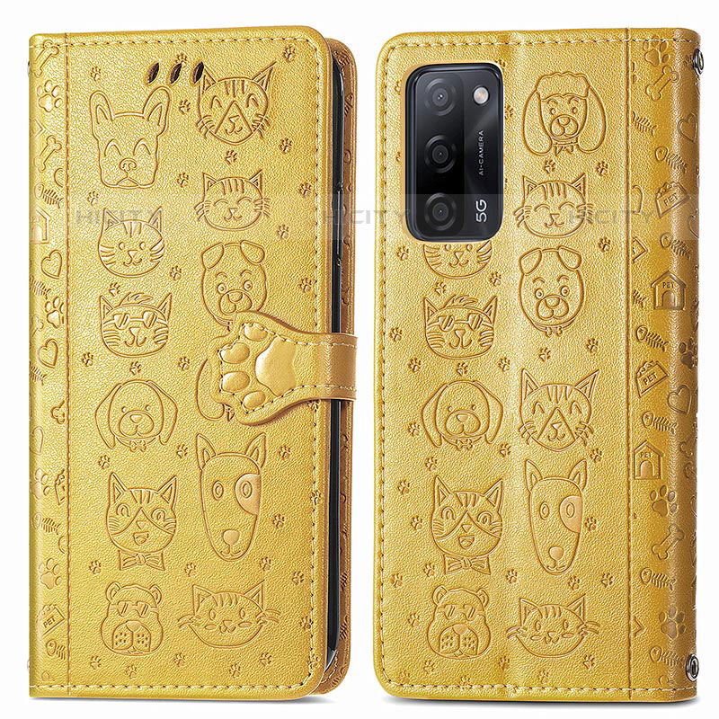 Coque Portefeuille Motif Fantaisie Livre Cuir Etui Clapet S03D pour Oppo A53s 5G Plus