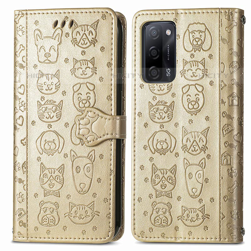 Coque Portefeuille Motif Fantaisie Livre Cuir Etui Clapet S03D pour Oppo A55 5G Plus