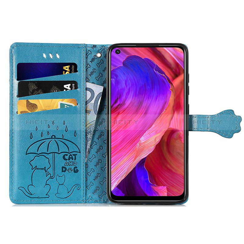 Coque Portefeuille Motif Fantaisie Livre Cuir Etui Clapet S03D pour Oppo A74 5G Plus