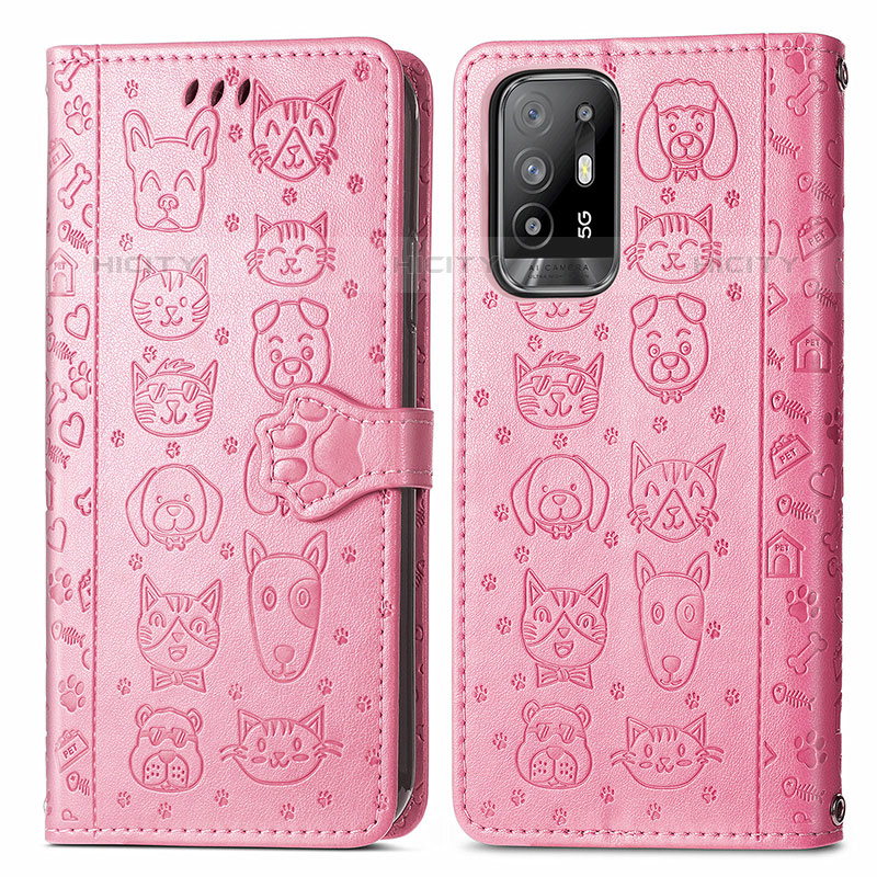 Coque Portefeuille Motif Fantaisie Livre Cuir Etui Clapet S03D pour Oppo A95 5G Plus