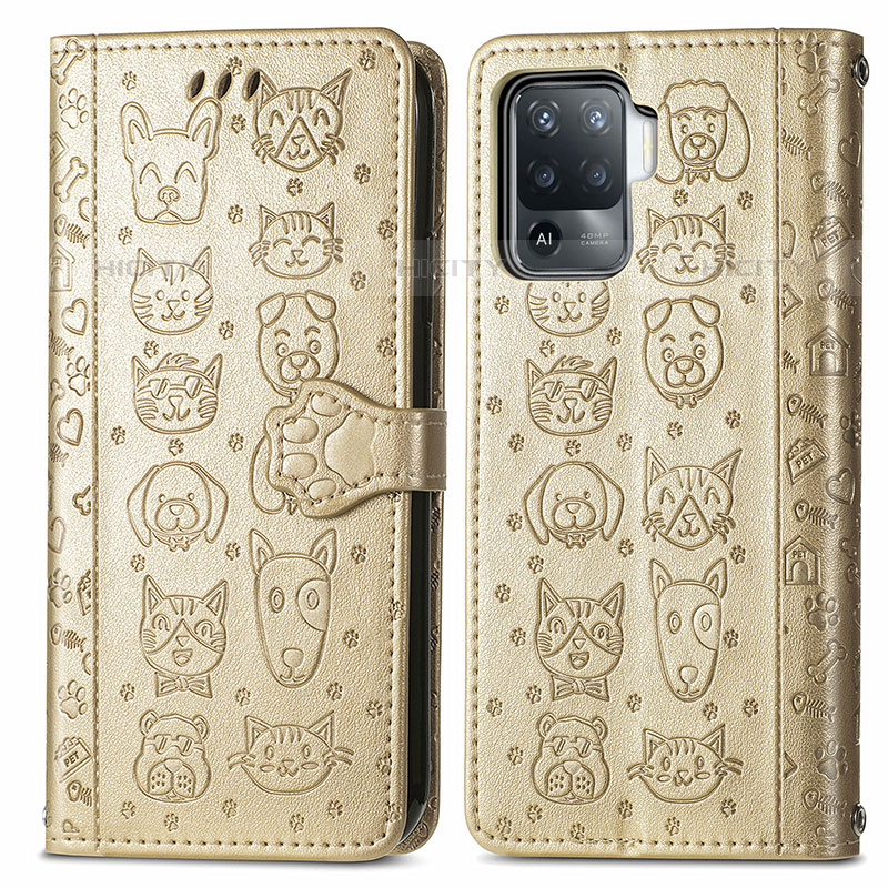 Coque Portefeuille Motif Fantaisie Livre Cuir Etui Clapet S03D pour Oppo F19 Pro Plus