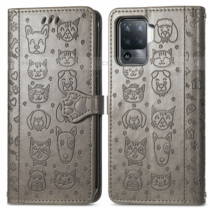 Coque Portefeuille Motif Fantaisie Livre Cuir Etui Clapet S03D pour Oppo F19 Pro Plus