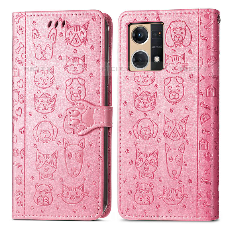 Coque Portefeuille Motif Fantaisie Livre Cuir Etui Clapet S03D pour Oppo F21 Pro 4G Plus