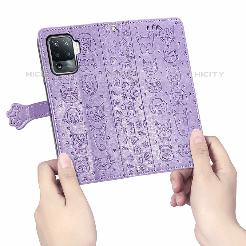 Coque Portefeuille Motif Fantaisie Livre Cuir Etui Clapet S03D pour Oppo Reno5 F Plus