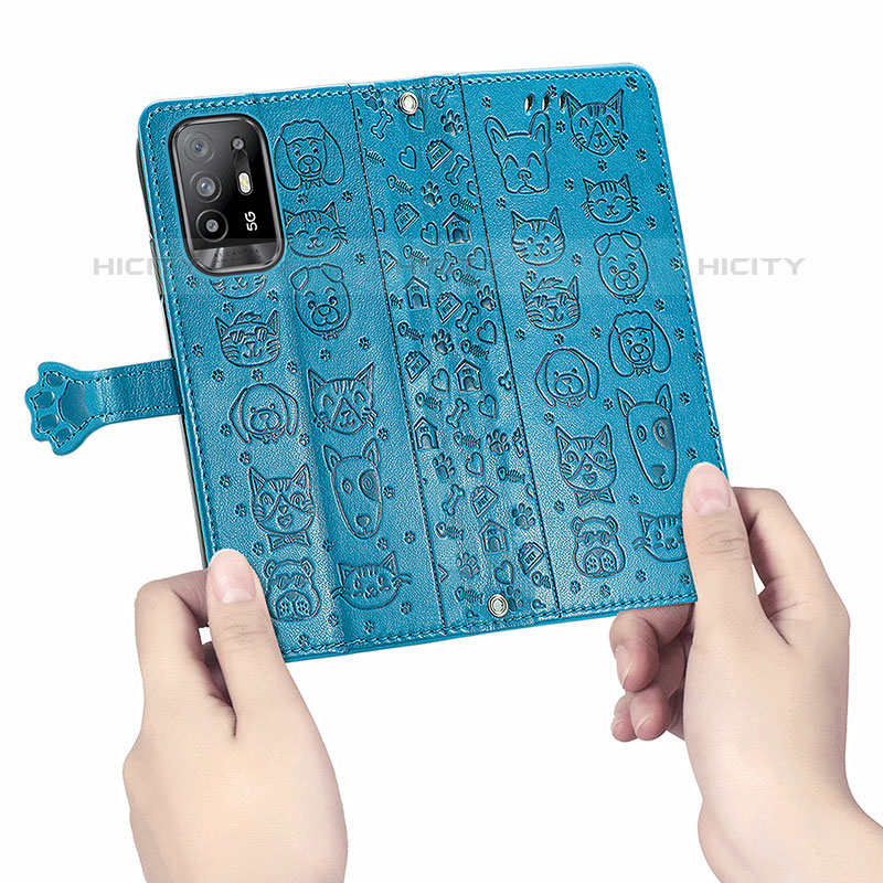 Coque Portefeuille Motif Fantaisie Livre Cuir Etui Clapet S03D pour Oppo Reno5 Z 5G Plus