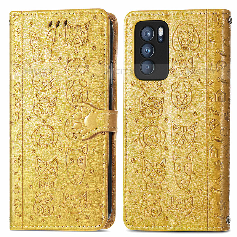 Coque Portefeuille Motif Fantaisie Livre Cuir Etui Clapet S03D pour Oppo Reno6 Pro 5G India Plus