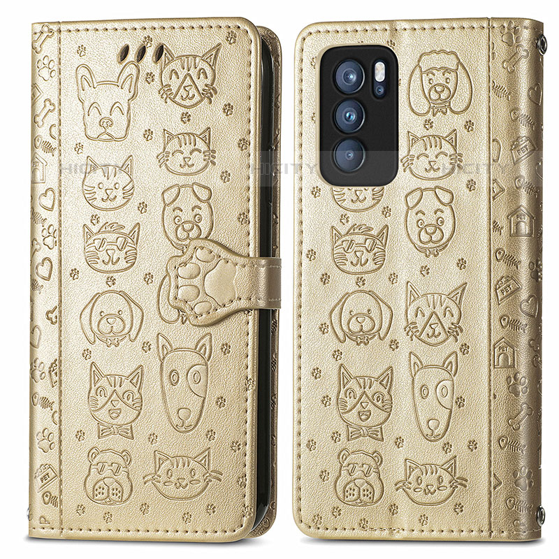 Coque Portefeuille Motif Fantaisie Livre Cuir Etui Clapet S03D pour Oppo Reno6 Pro 5G India Plus