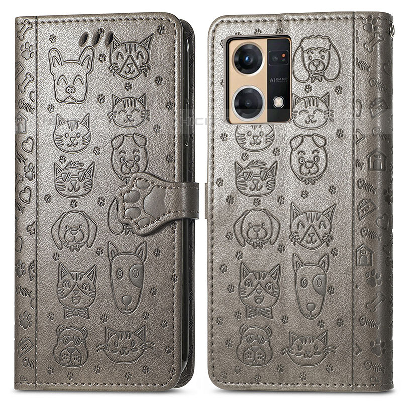 Coque Portefeuille Motif Fantaisie Livre Cuir Etui Clapet S03D pour Oppo Reno7 4G Plus