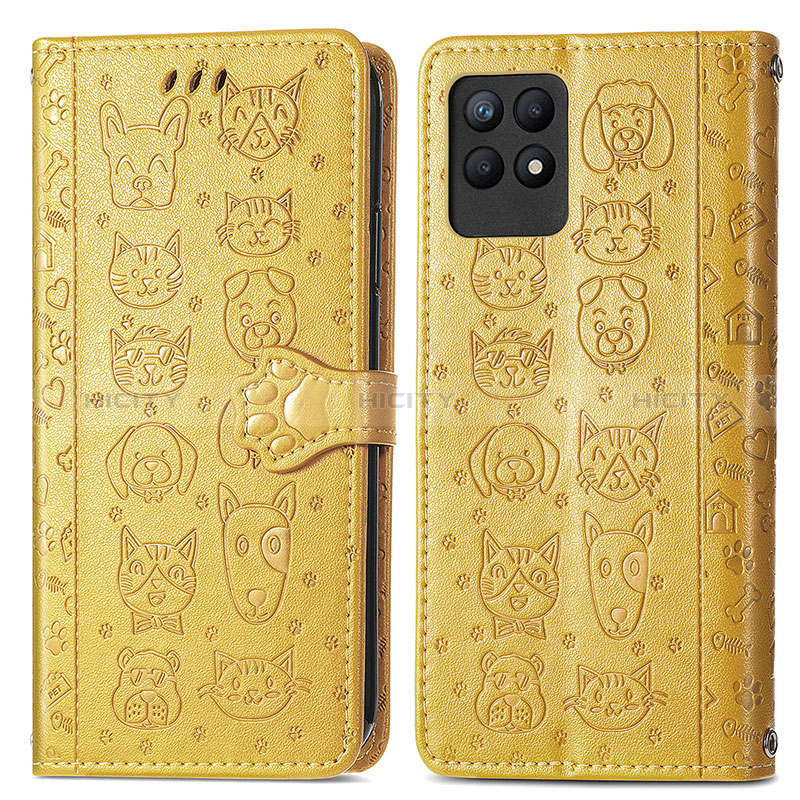 Coque Portefeuille Motif Fantaisie Livre Cuir Etui Clapet S03D pour Realme Narzo 50 4G Plus