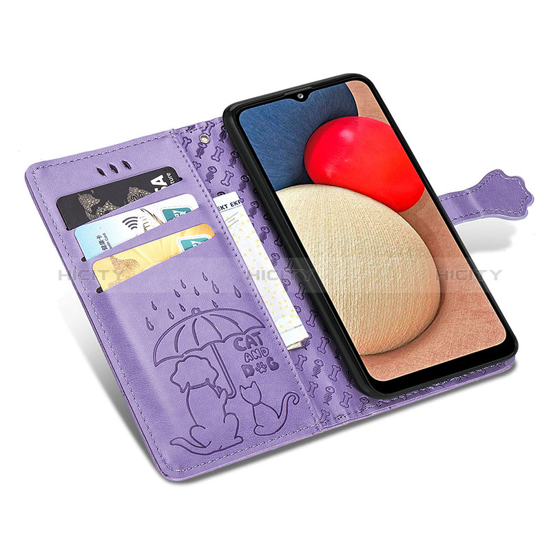 Coque Portefeuille Motif Fantaisie Livre Cuir Etui Clapet S03D pour Samsung Galaxy A02s Plus