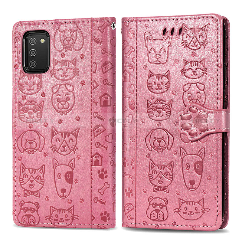 Coque Portefeuille Motif Fantaisie Livre Cuir Etui Clapet S03D pour Samsung Galaxy A02s Plus