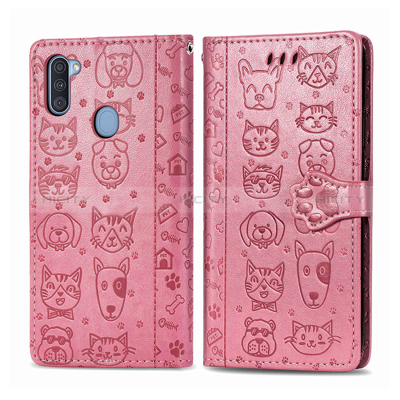 Coque Portefeuille Motif Fantaisie Livre Cuir Etui Clapet S03D pour Samsung Galaxy A11 Plus