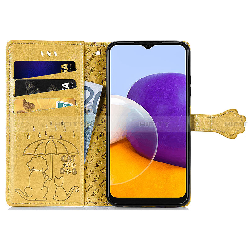 Coque Portefeuille Motif Fantaisie Livre Cuir Etui Clapet S03D pour Samsung Galaxy A22 5G Plus