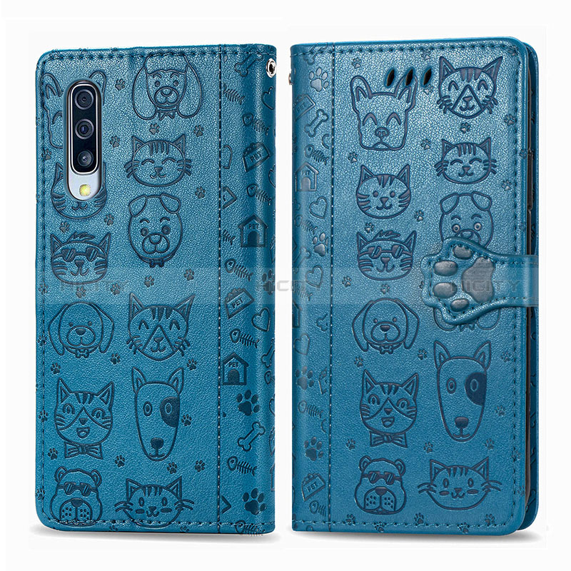 Coque Portefeuille Motif Fantaisie Livre Cuir Etui Clapet S03D pour Samsung Galaxy A30S Plus