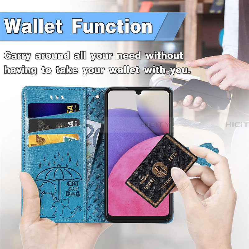 Coque Portefeuille Motif Fantaisie Livre Cuir Etui Clapet S03D pour Samsung Galaxy A33 5G Plus