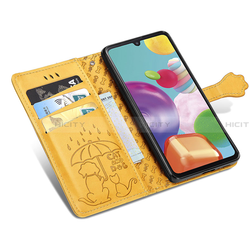 Coque Portefeuille Motif Fantaisie Livre Cuir Etui Clapet S03D pour Samsung Galaxy A41 SC-41A Plus