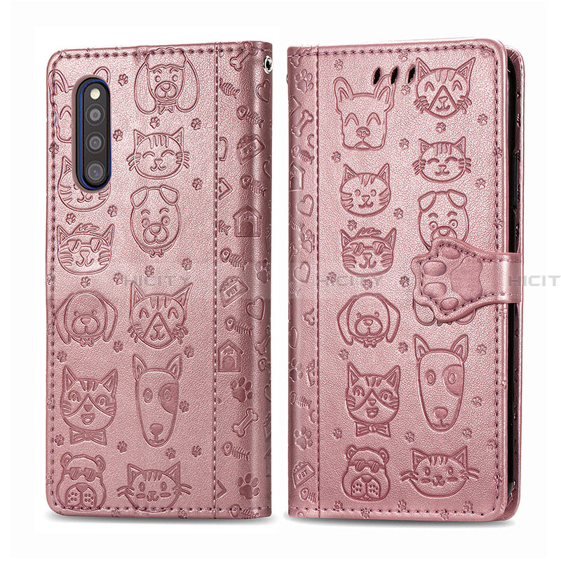 Coque Portefeuille Motif Fantaisie Livre Cuir Etui Clapet S03D pour Samsung Galaxy A41 SC-41A Plus