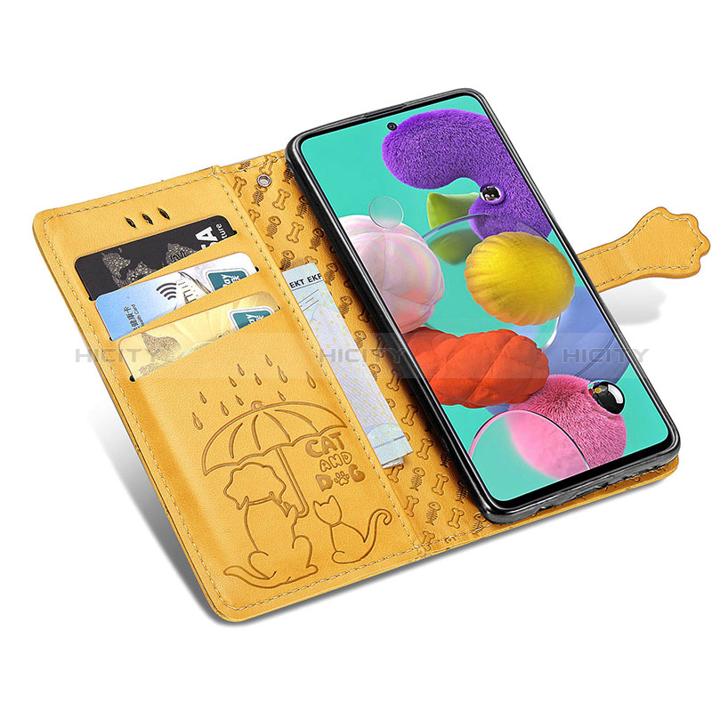 Coque Portefeuille Motif Fantaisie Livre Cuir Etui Clapet S03D pour Samsung Galaxy A51 4G Plus