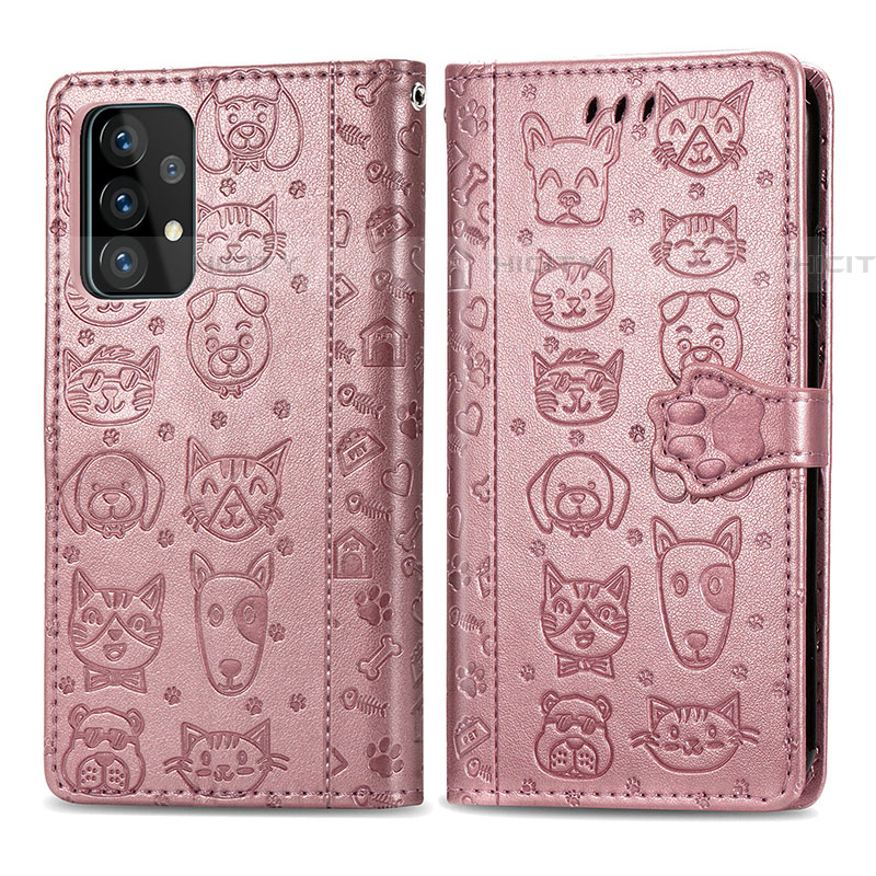 Coque Portefeuille Motif Fantaisie Livre Cuir Etui Clapet S03D pour Samsung Galaxy A52 4G Plus